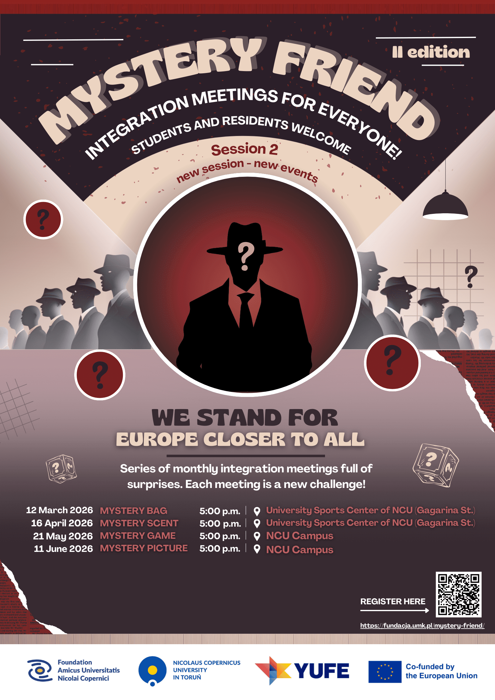 Mystery Friend 2025 ENG 1 semestr Mystery Friend Plakat